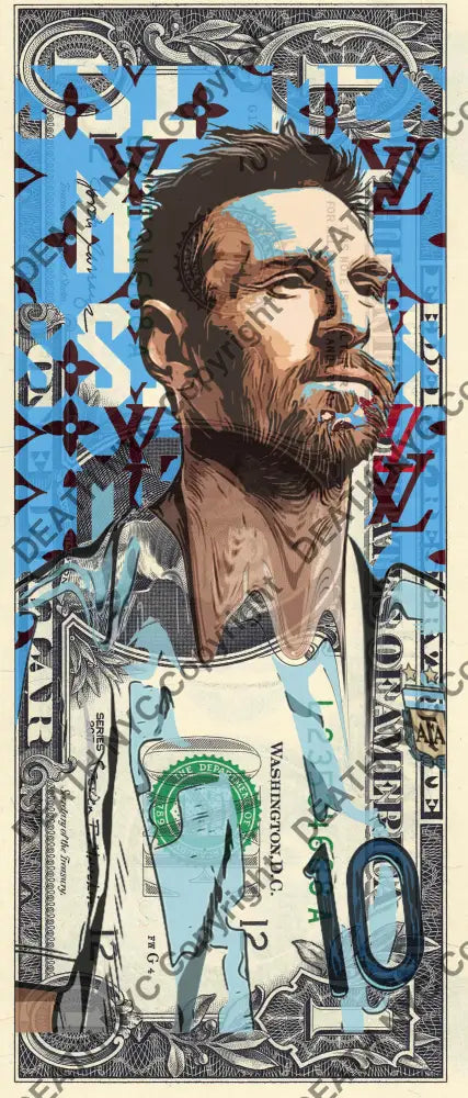 Auction USD $1 Original artwork 050724$8 mess - Art Print