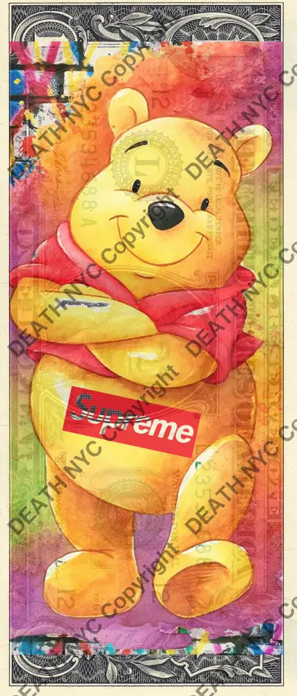 Auction USD $1 Original artwork 070422$7 pooh - Art Print