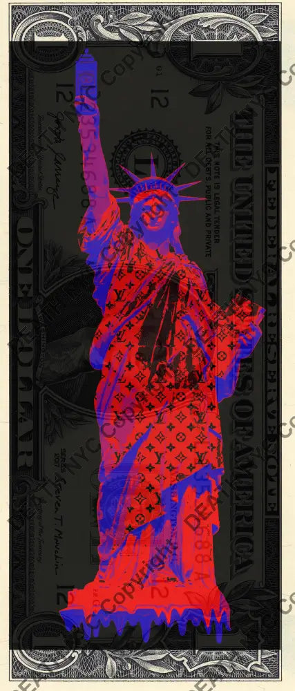 Auction USD $1 Original artwork 091121$2 freedom - Art Print