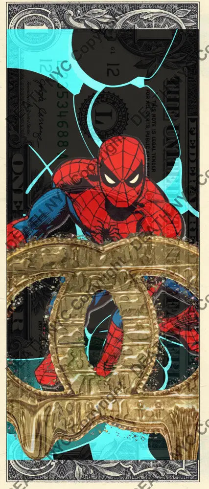 Auction USD $1 Original artwork 110622$8 spider - Art Print