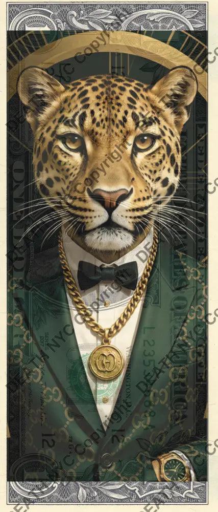 Auction USD $1 Original artwork 110626$11 leop - Art Print