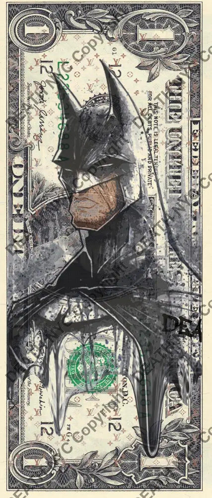 Auction USD $1 Original artwork 111123$9 bat - Art Print