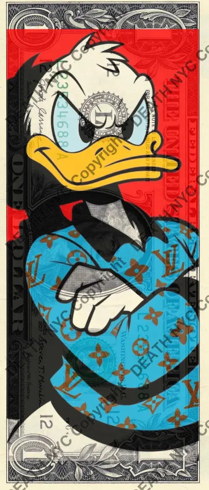Auction USD $1 Original artwork 121125$4 duck Art Print