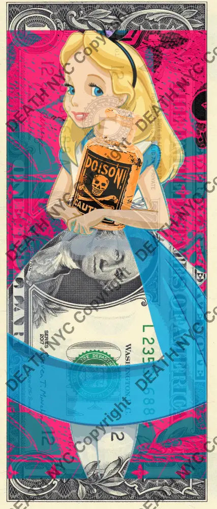 Auction USD $1 Original artwork 121125$5 alice Art Print