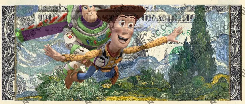 Auction USD $1 Original artwork 130124$7 toys Art Print