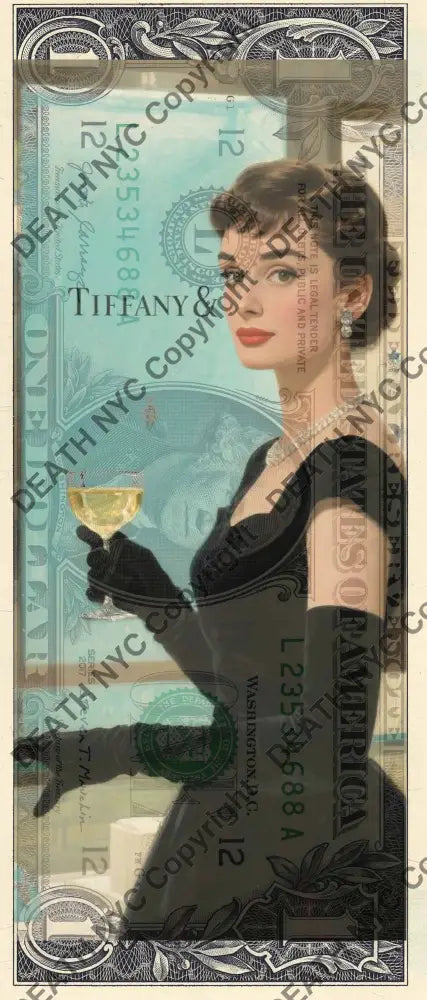 Auction USD $1 Original artwork 150126$10 audrey Art Print
