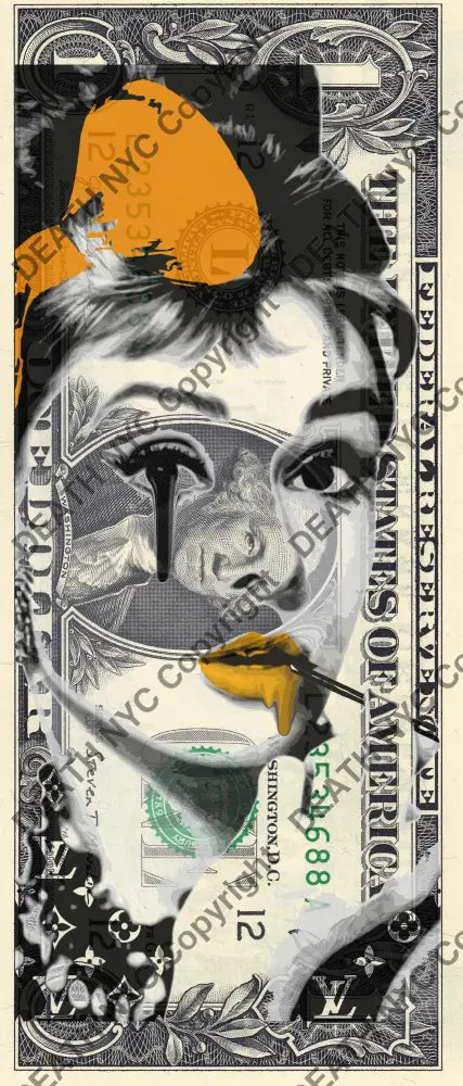 Auction USD $1 Original artwork 171121$15 audrey - Art Print