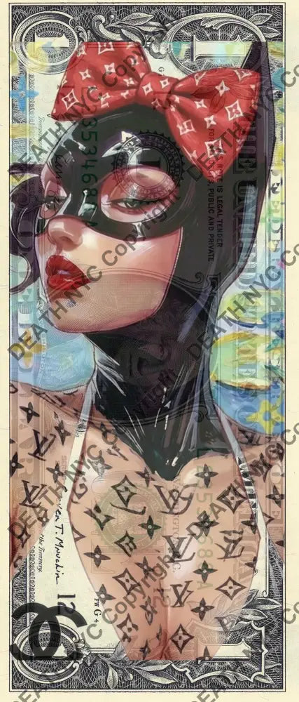 Auction USD $1 Original artwork 180626$4 bat - Art Print