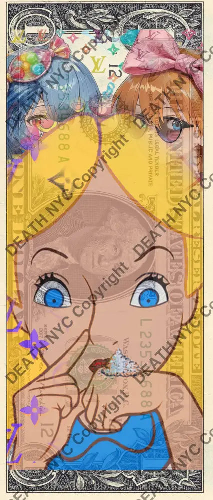 Auction USD $1 Original artwork 210826$9 alice - Art Print