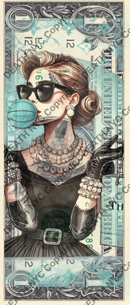 Auction USD $1 Original artwork 211225$2 audrey Art Print