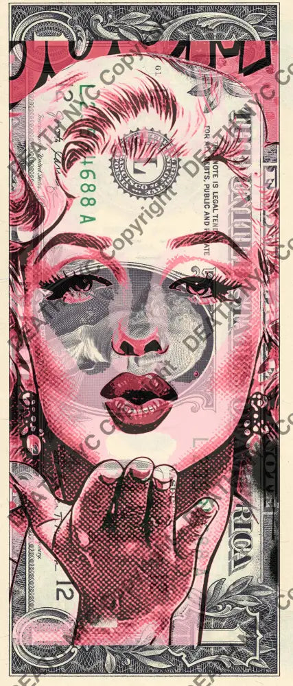 Auction USD $1 Original artwork 211225$1 monr Art Print