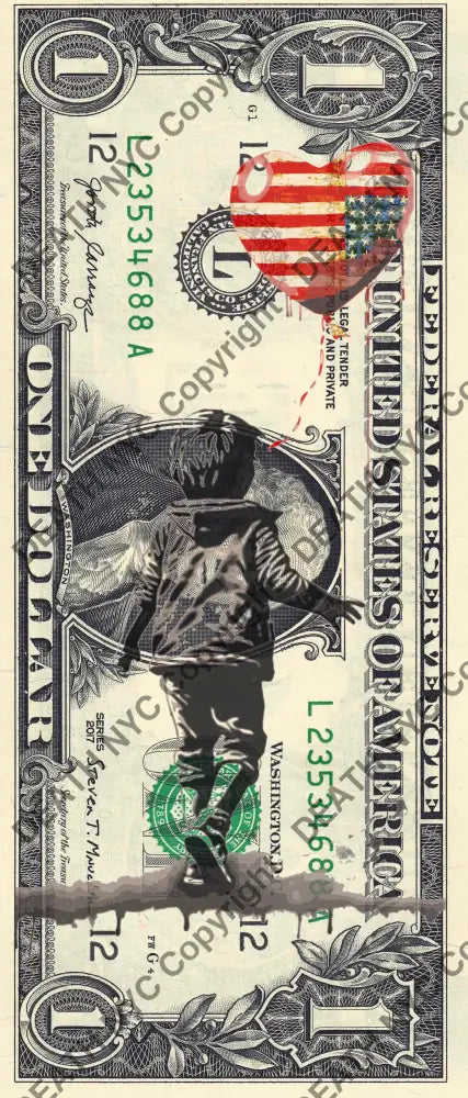 Auction USD $1 Original artwork 240224$15 bank Art Print