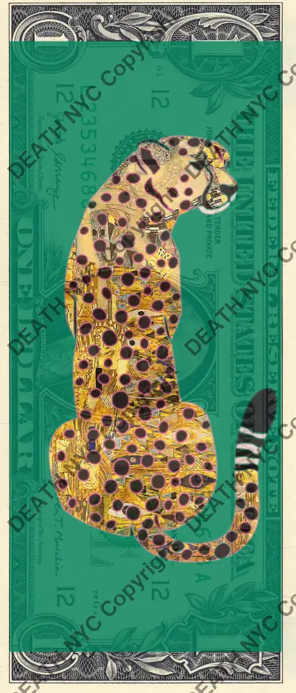 Auction USD $1 Original artwork 240724$16 leop * - Art Print