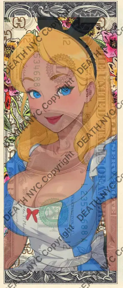 Auction USD $1 Original artwork 250226$5 alice Art Print