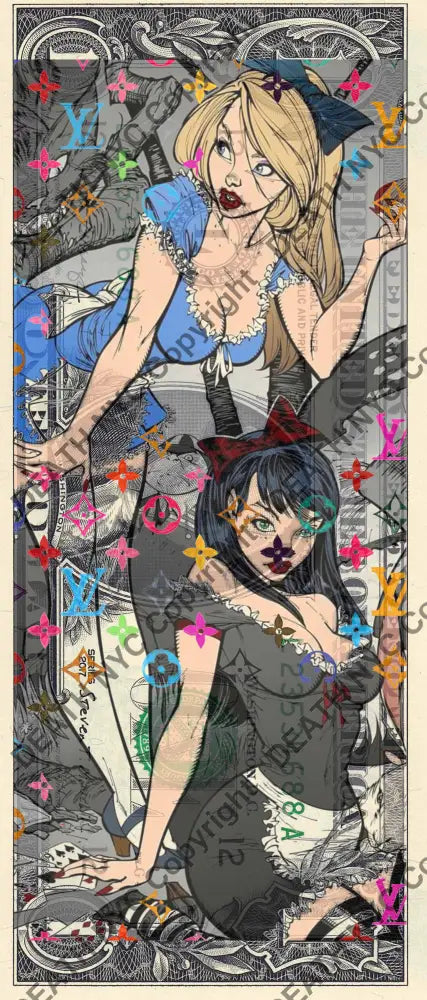 Auction USD $1 Original artwork 250226$6 girl Art Print