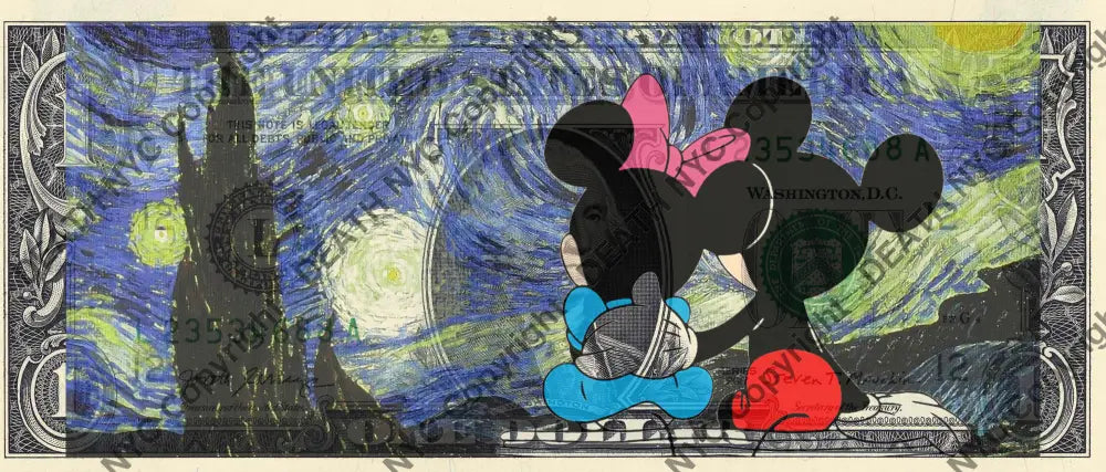 Auction USD $1 Original artwork 250922$3 mouse - Art Print