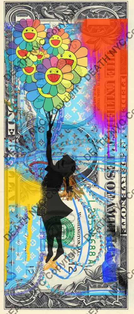 Auction USD $1 Original artwork 250922$4 bank - Art Print