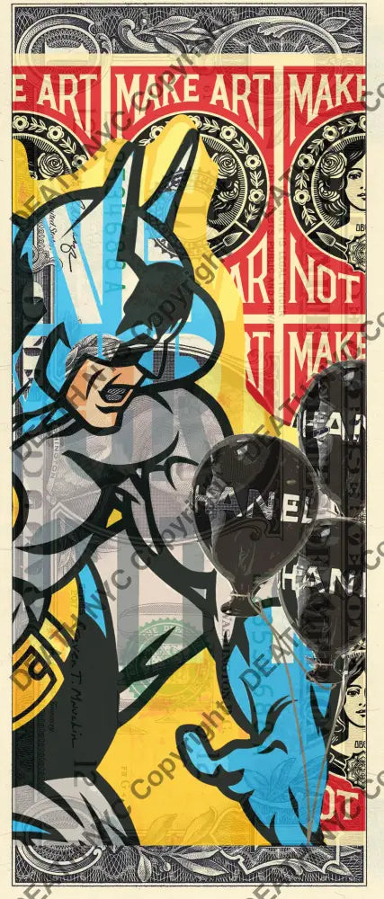 Auction USD $1 Original artwork 251023$7 bat Art Print