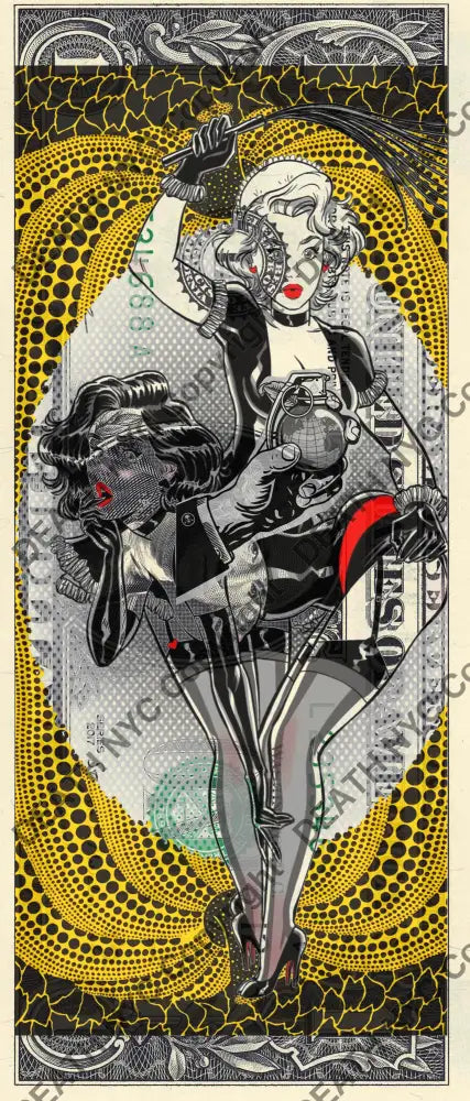 Auction USD $1 Original artwork 270423$12 girls - Art Print