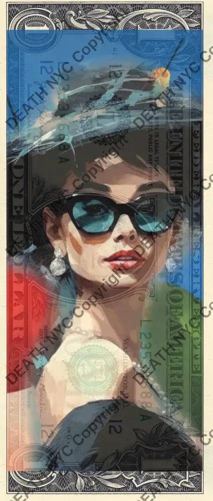 Auction USD $1 Original artwork 271026$18 audrey - Art Print