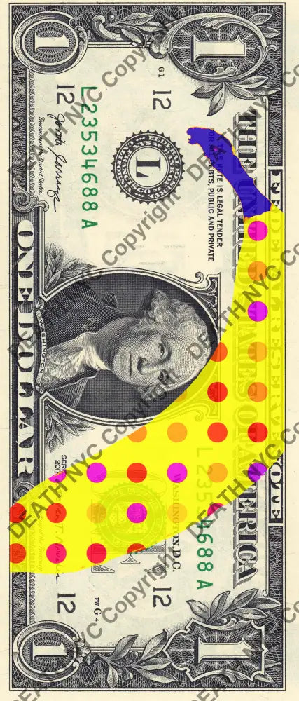 Auction USD $1 Original artwork 271221$15 banana - Art Print