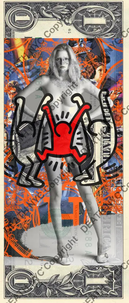 Auction USD $1 Original artwork 280422$15 har - Art Print