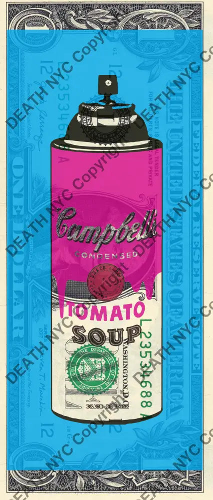 Auction USD $1 Original artwork 280823$7 spr ay Art Print