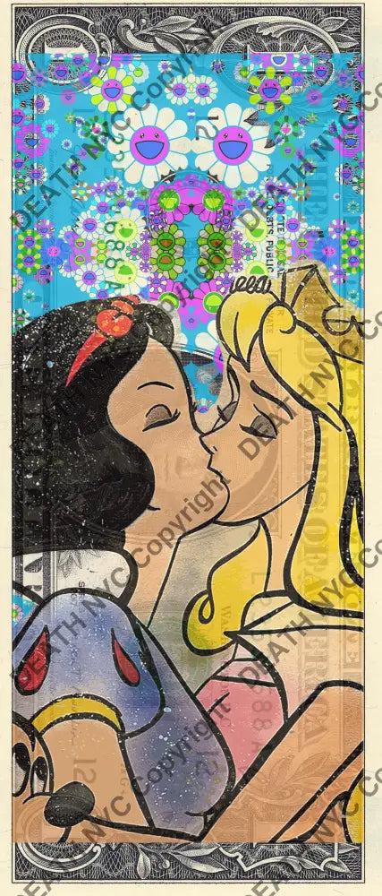 Auction USD $1 Original artwork 290623$26 kiss Art Print
