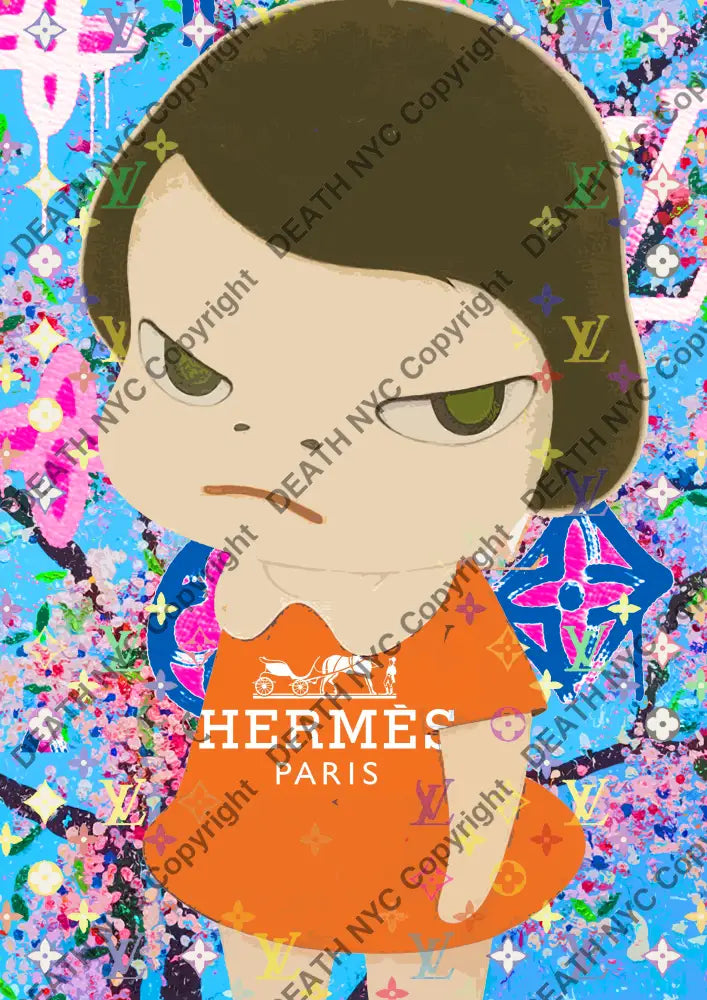 Auction ’Y1371 girl’ 45x32cm (Edition of 100) Art Print
