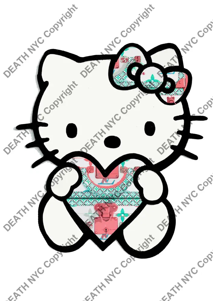 Auction ’Y451 kitty ’ art print 45x32cm (Edition of 100) - Art Print