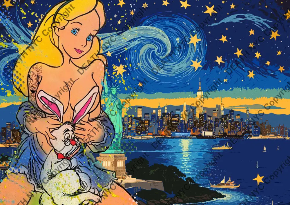 Auction ’Za648 alice’ 45x32cm (Edition of 100) Art Print