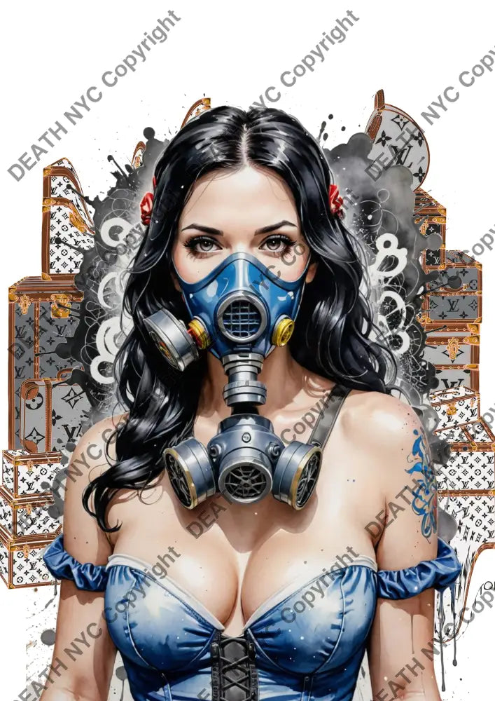 Auction ’ZU168 mask’ 45x32cm (Edition of 100) Art Print