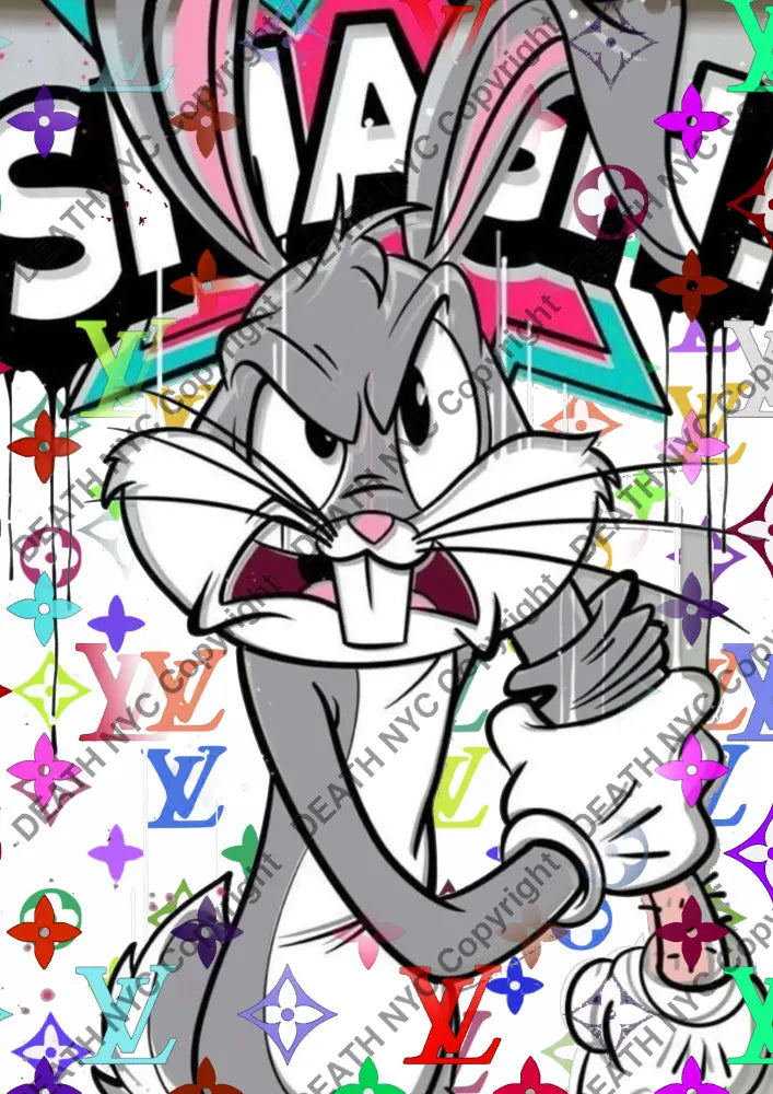 Auction ’ZY23 bunny’ art print 45x32cm (Edition of 100) Art Print