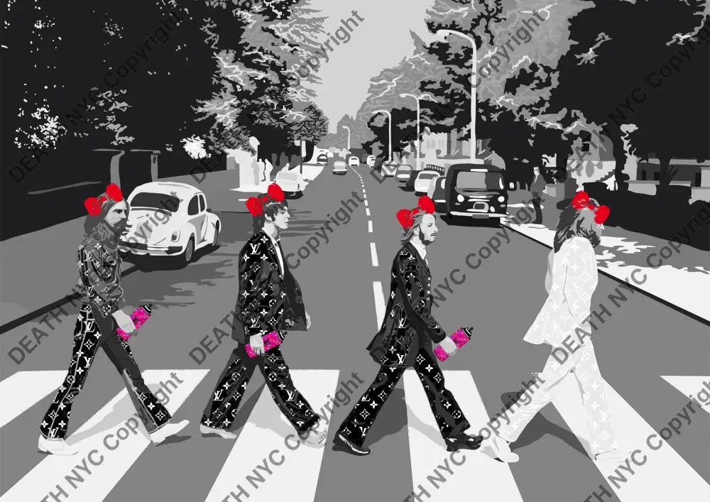’Beatles 2 pink’ 45x32cm (HC Edition) (2018) Art Print