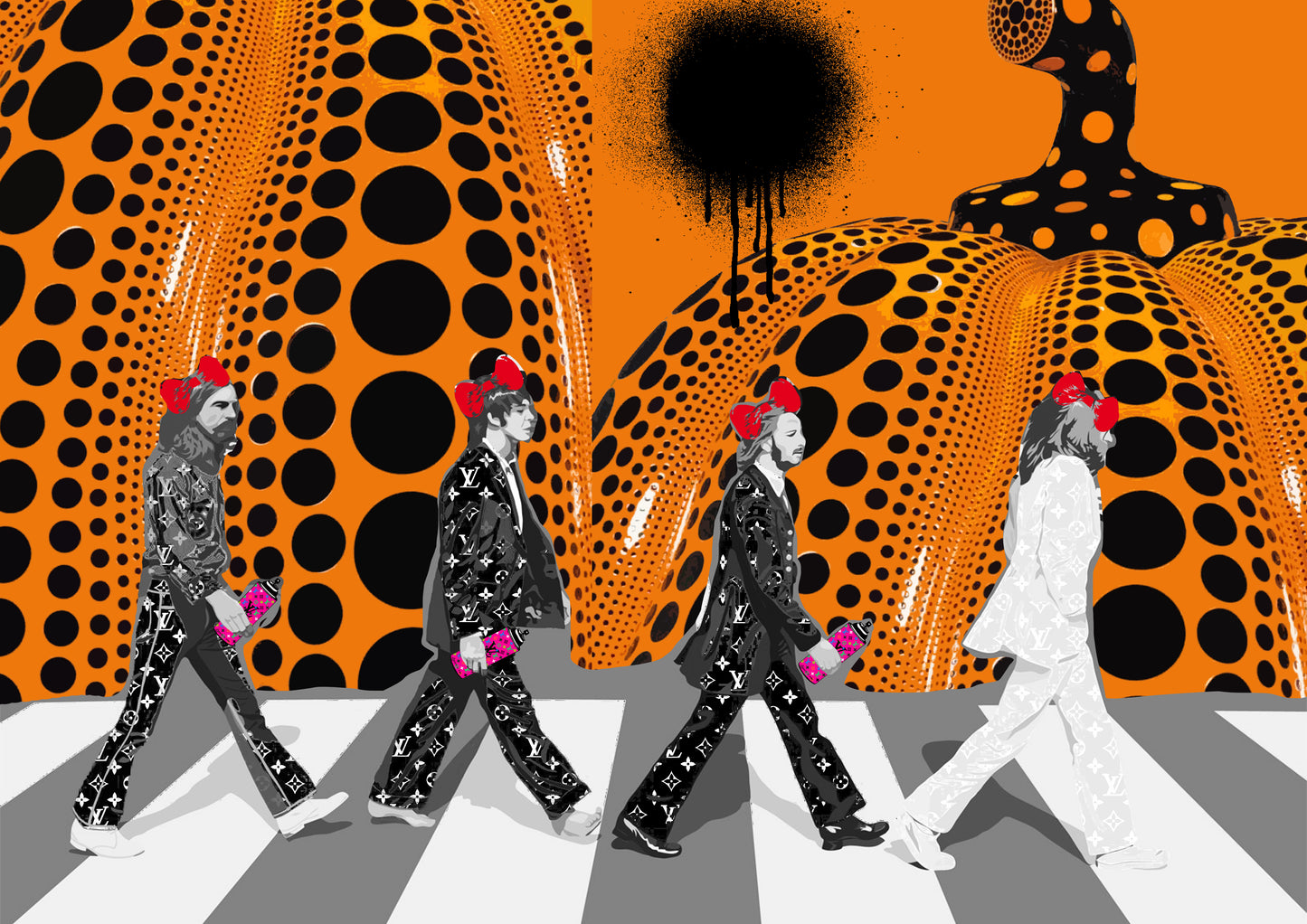 Auction "btles pump red 2 " art print 45x32cm (Edition of 100)