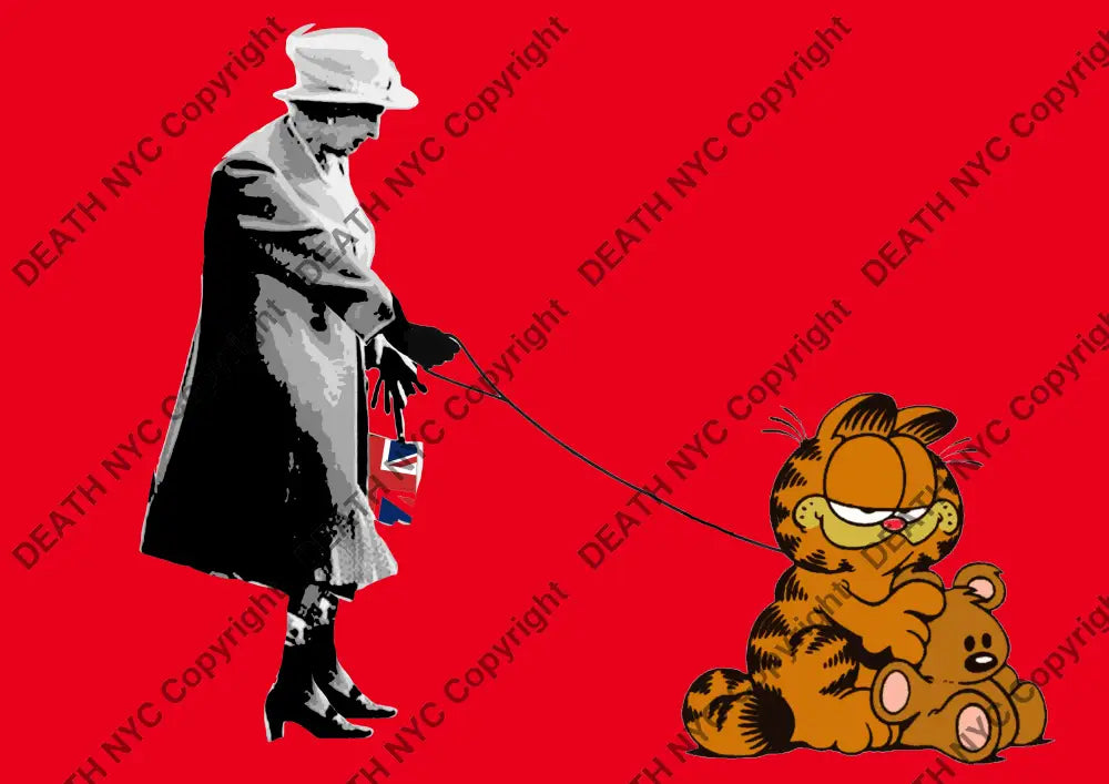 Death03317 Queen & Garfield (Edition Of 100) (2022) Art Print