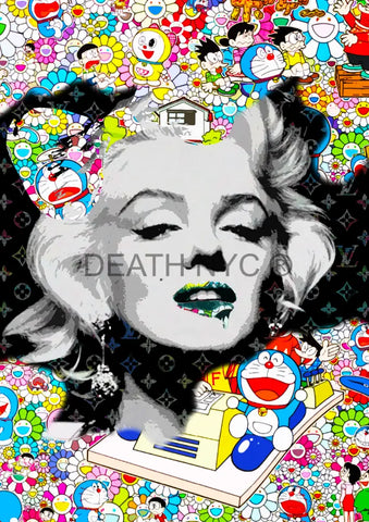 Death0458 Monroe 45X32Cm (Edition Of 100) (2020) Art Print