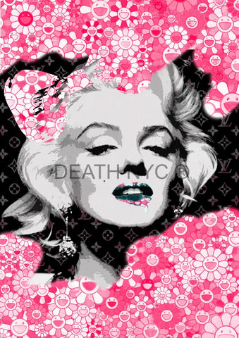 Death0460 Monroe 45X32Cm (Edition Of 100) (2020) Art Print