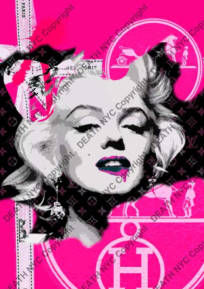 Death0462 Monroe 45X32Cm (Edition Of 100) (2020) Art Print