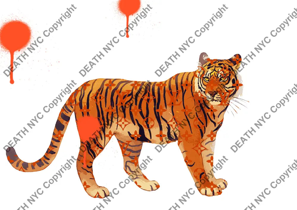 Death04799 Tiger (Edition Of 100) (2022) Art Print