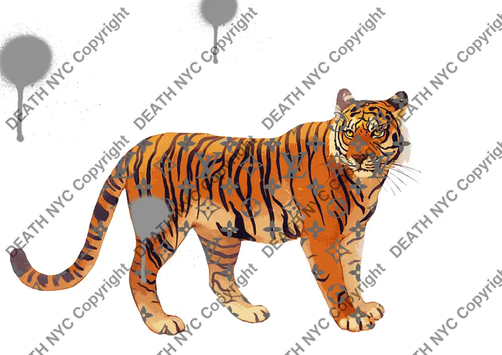 Death04800 Tiger (Edition Of 100) (2022) Art Print