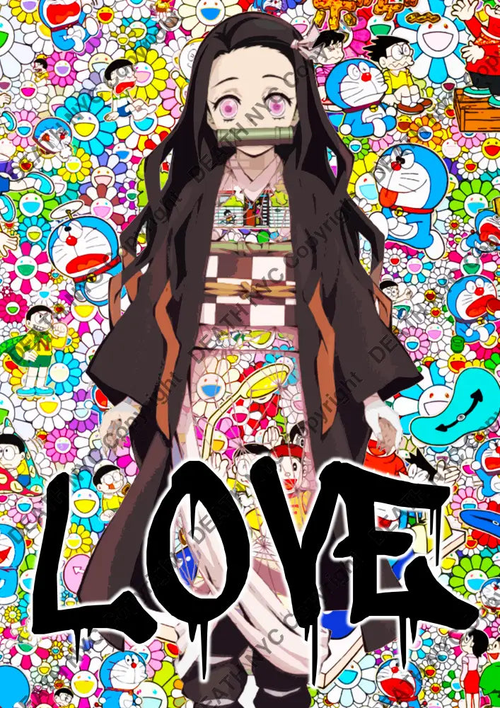 Death0484 Demon Slayer 45X32Cm (Edition Of 100) (2020) Art Print