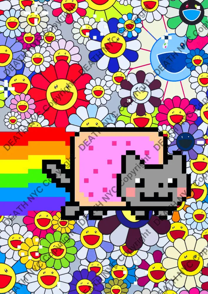 Death0643 Nft Cat (Edition Of 100) (2022) Art Print