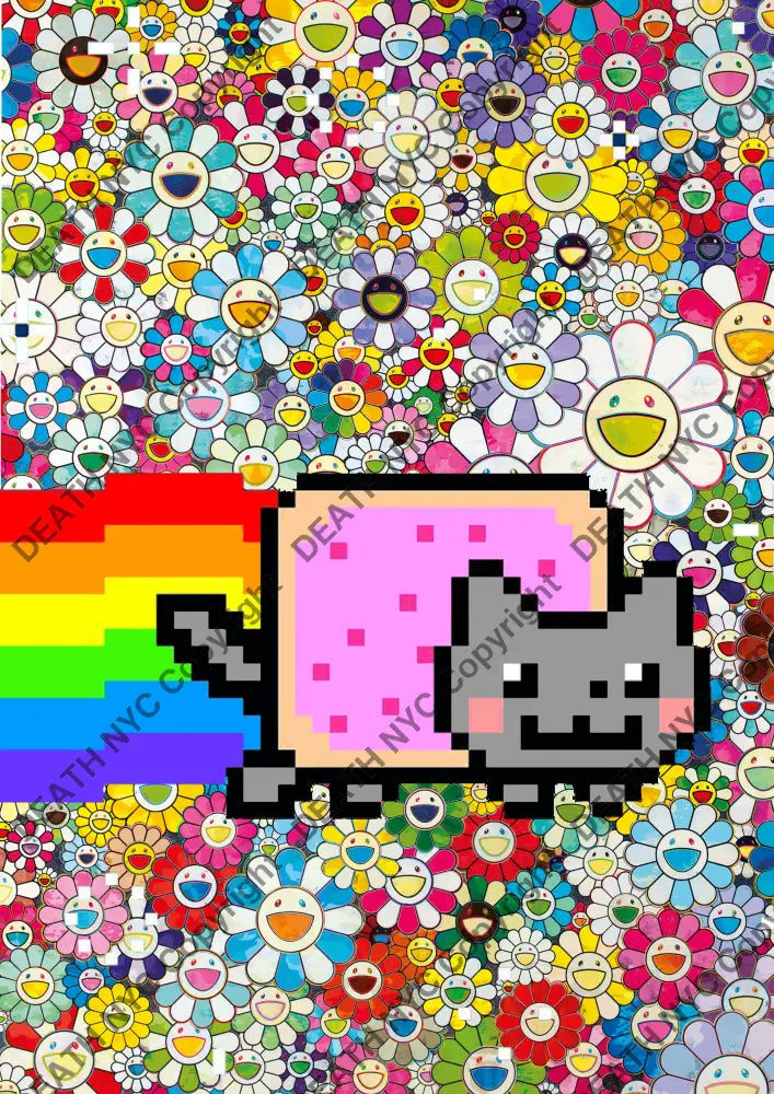 Death0646 Nft Cat (Edition Of 100) (2022) Art Print