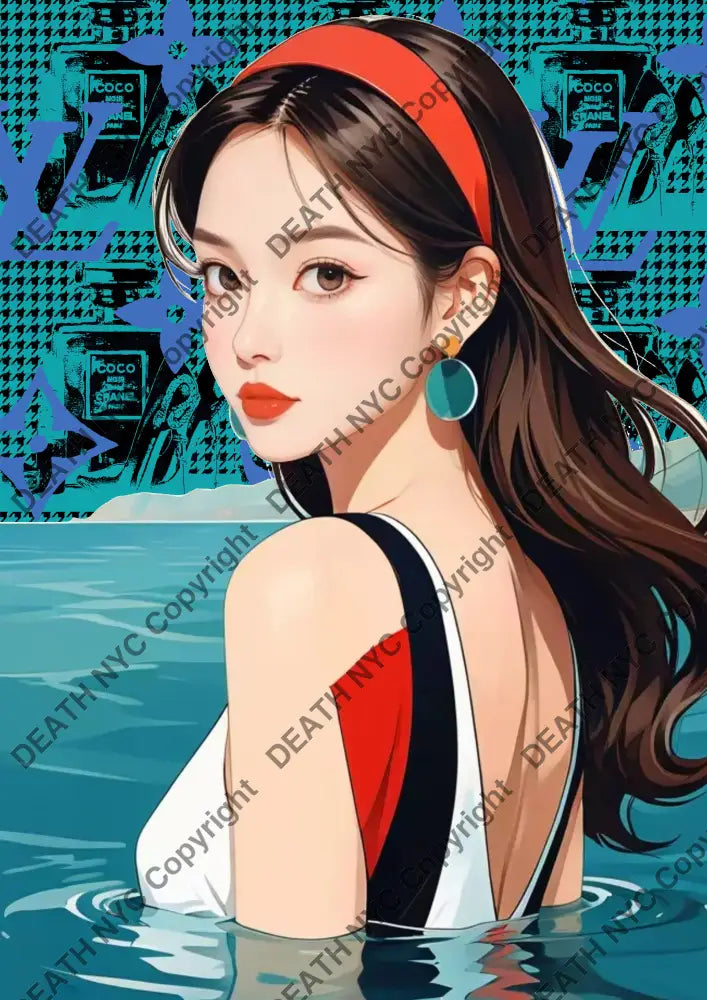 ’Deathao174’’ 45X32Cm (Edition Of 100*) (2024) Girl Art Print