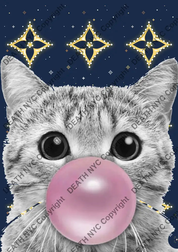 ’Deathat4’’ 45X32Cm (Edition Of 100*) (2024) Cat Art Print