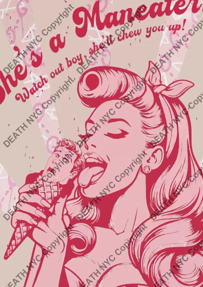’DEATHBA770’’ 45x32cm (Edition of 100*) (2025) ice cream Art Print