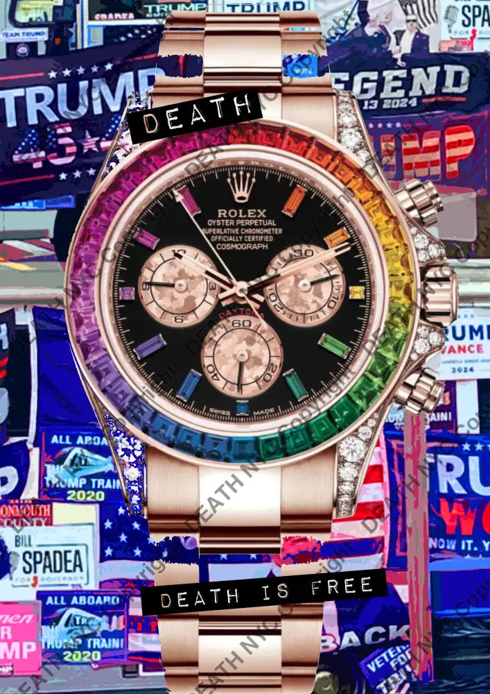 ’DEATHBE520’’ 45x32cm (Edition of 100*) (2025) Trump Art Print