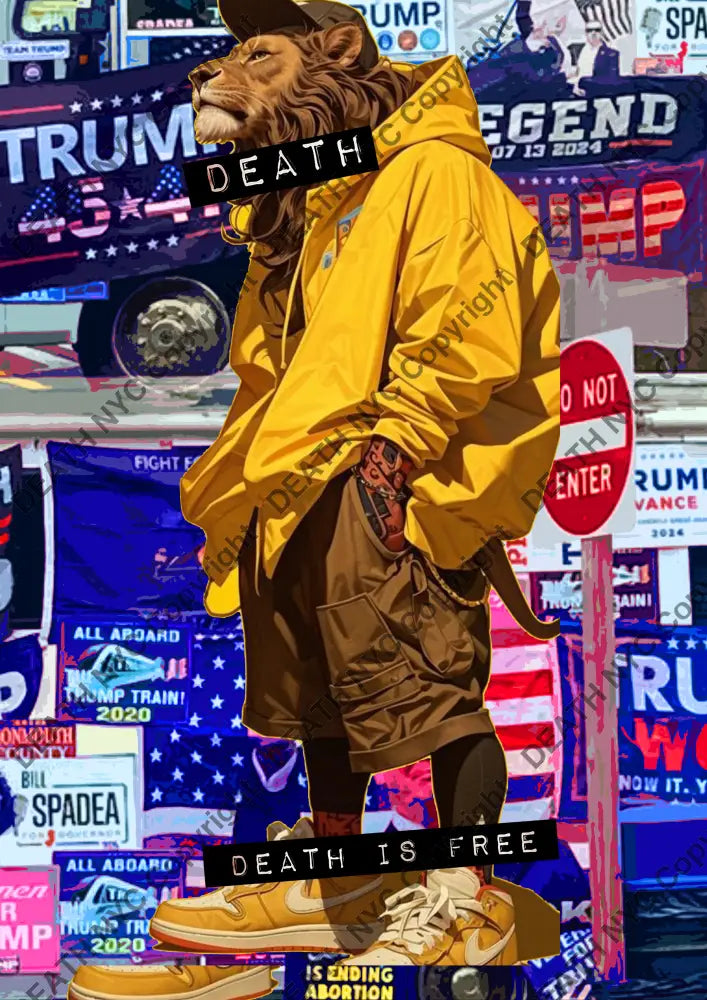 ’DEATHBE537’’ 45x32cm (Edition of 100*) (2025) Trump Art Print