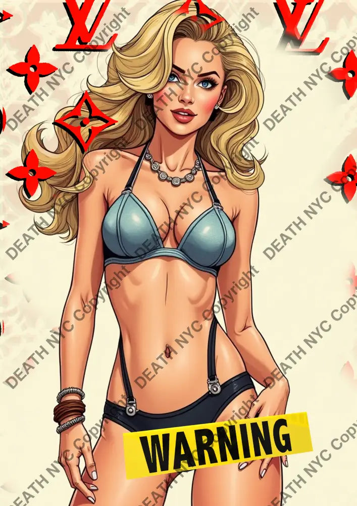 ’DEATHBE672’’ 45x32cm (Edition of 100*) (2025) girl Art Print